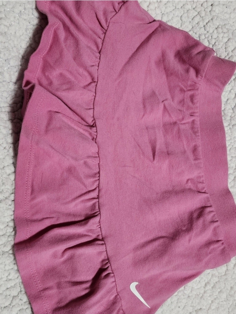 Nike Girls Pink Ruffled Athletic Skort